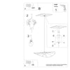 Sleek pendant light design of Sollux Lighting Pendant Lamp ESKOLA 70 Black.
