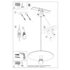 Unique ceiling lamp for bedroom Sollux Lighting Pendant lamp FLAVIO black