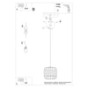 Elegant ceiling light fixture Sollux Lighting Pendant Lamp FOST

