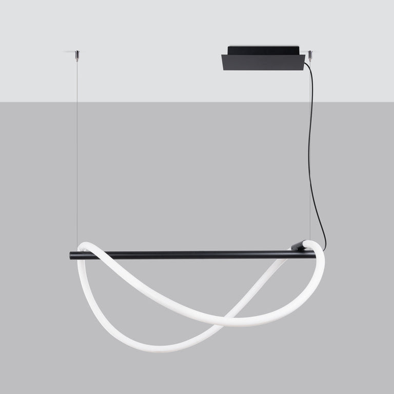 Sollux Lighting Pendant Lamp GALAKSE 84 Black LED 2700-6500K