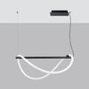 Pendant light fixture GALAKSE 84 black LED 2700-6500K