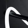 Stylish pendant ceiling light GALAKSE 84 black LED 2700-6500K