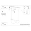 Black LED pendant lamp GALAKSE 84 black LED 2700-6500K