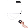 Modern pendant lighting GALAKSE 84 black LED 2700-6500K