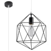 Industrial pendant light Sollux Lighting Pendant Lamp GASPARE black