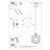 Ceiling lamp for bedroom Sollux Lighting Pendant Lamp GASPARE White