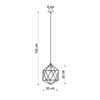 Hanging lights Sollux Lighting Pendant Lamp GASPARE White for dining rooms