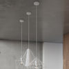 Industrial pendant light Sollux Lighting Pendant Lamp GASPARE White