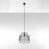 Stylish pendant light fitting Sollux Lighting Pendant lamp GATE black