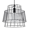 Steel pendant lamp Sollux Lighting Pendant lamp GATE black