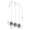 Island pendant lights GIZUR 3L for cozy ambiance.
