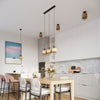 Loft-style pendant GIZUR 3L for dining room lighting.
