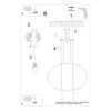 Decorative pendant lighting solution, Sollux Lighting Pendant Lamp HOLAR 2 Black.
