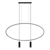 Sleek pendant light for kitchen island, Sollux Lighting Pendant Lamp HOLAR 2 Black.
