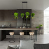 Sleek black pendant light for ceilings - Sollux Lighting Pendant Lamp KUKKIA Black.
