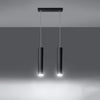 Hanging lights Sollux Lighting  Pendant lamp LAGOS 2 black