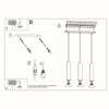 Hanging lights Sollux Lighting Pendant lamp LAGOS 3L black