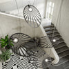 Chic Sollux Lighting Pendant Lamp LEHDET Black enhancing a modern aesthetic.
