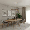 Artistic Sollux Lighting Pendant Lamp LEHDET Golden illuminating a hotel.
