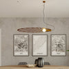 Sophisticated Sollux Lighting Pendant Lamp LEHDET Golden in an open space.

