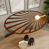 Chic Sollux Lighting Pendant Lamp LEHDET Golden enhancing a modern aesthetic.
