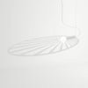 Artistic Sollux Lighting Pendant Lamp LEHDET White illuminating a hotel.
