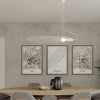 Modern Sollux Lighting Pendant Lamp LEHDET White illuminating a kitchen.
