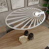 Elegant Sollux Lighting Pendant Lamp LEHDET White design.

