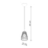 Industrial ceiling pendant Sollux Lighting Pendant Lamp LEYO
