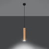 Hanging lights for living room, Pendant lamp LINO wood