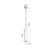 Pendant ceiling lights for modern kitchens, Pendant lamp LINO wood