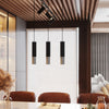 Sollux Lighting Pendant Lamp LOOPEZ 2 Black/Chrome ideal for kitchen island