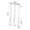 Pendant lamp LUVO 3L stylish pendant light fitting