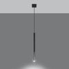 Hanging lights for kitchen Sollux Lighting Pendant Lamp MOZAICA 1 Black/Chrome
