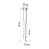 Modern black and chrome design Pendant lamp MOZAICA 3P black/chrome