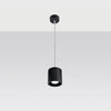 Elegant Sollux Lighting Pendant Lamp ORBIS 1 Black for home décor