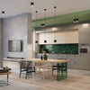 Stylish Sollux Lighting Pendant Lamp ORBIS 1 Black enhances modern interiors