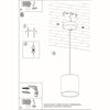 Pendant lamp ORBIS 1 grey