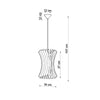 Ceiling light fixture, Sollux Lighting 
 Pendant lamp ORIANA wood