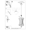 Elegant pendant light for kitchen island lighting Pendant lamp ORIANA wood