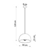 Black wire hanging lights for kitchen Sollux Lighting Pendant Lamp PABLITO Pendant lamp PABLITO
