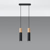 Ceiling lamps for kitchen featuring Sollux Lighting Pendant Lamp PABLO 2 black