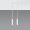 Ceiling lamps for kitchen featuring Sollux Lighting Pendant Lamp PABLO 2 White