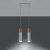 Hanging lights for kitchen with Sollux Lighting Pendant Lamp PABLO 2 White
