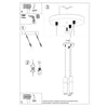 Pendant lamp PABLO 3P black illuminating a loft space