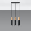 Ceiling lamps for kitchen featuring Sollux Lighting  Pendant lamp PABLO 3 black