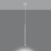Contemporary pendant light Sollux Lighting Pendant Lamp PASTELO 1 White above a dining table