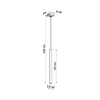 Elegant ceiling light fixture Sollux Lighting Pendant Lamp PASTELO 1 White in a modern home