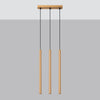 Modern pendant light Sollux Lighting Pendant Lamp PASTELO 3L Gold
