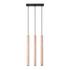 Elegant kitchen pendant light Sollux Lighting Pendant Lamp PASTELO 3L Wood
